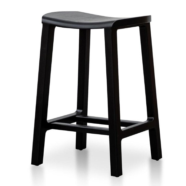 Judy Wooden Bar Stool - Black