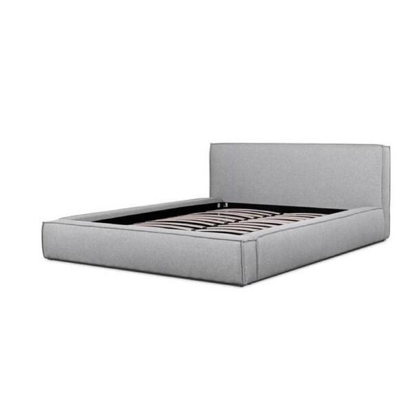 Castillo Fabric Queen Sized Bed Frame - Pearl Grey