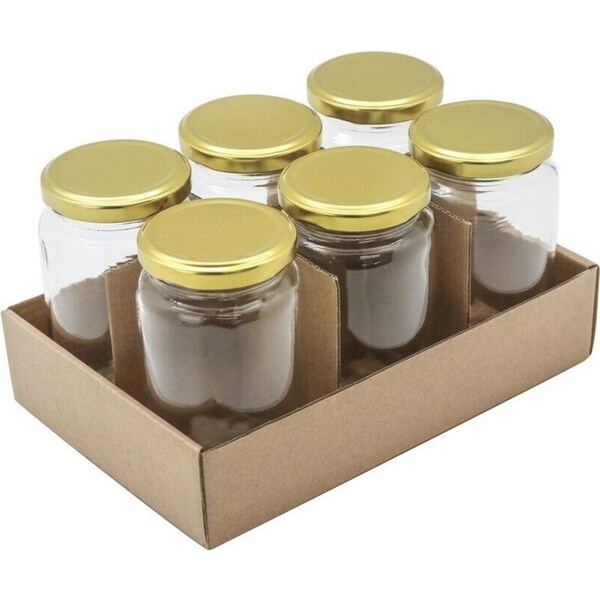 36 Screw Top Round Favours Lolly Conserve Jam Preserving Jar 360ml Glass Jars FW