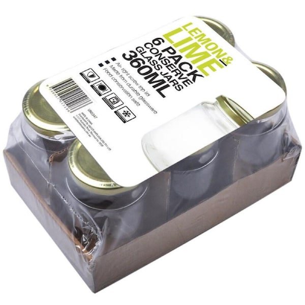 24 x Screw Top Round Favors Lolly Candy Conserve Jam Preserving Jar 360 ml Glass Jars