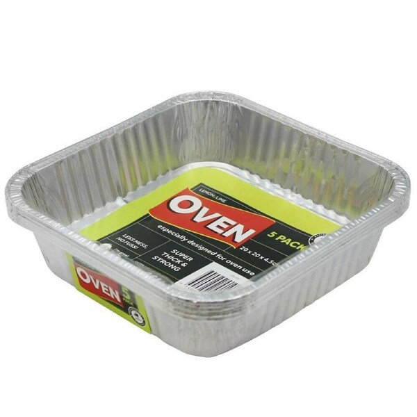 30 x Aluminum Foil Trays BBQ Disposable Roasting takeaway Oven Baking Party NO lids