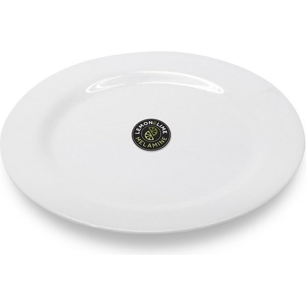 48 x Round Melamine White Dinner Plate 28cm Plates Birthday Wedding Party Cafe Pub