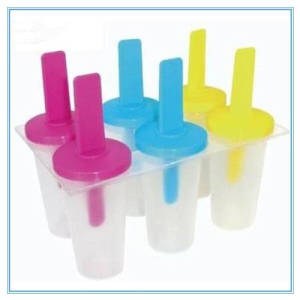 5 x Icy Pop Mould 6 Sections Cream Block Molds Icy Pole Jelly Pop Maker Cream BPA Free