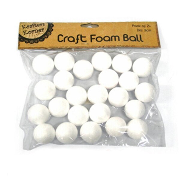 144 x Diameter 3cm Mini SML White Polystyrene Styrofoam Foam Ball Craft Millinery DIY