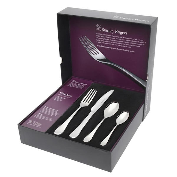 Stanley Rogers 24 Piece Chelsea Cutlery Set 24pc Stainless Steel