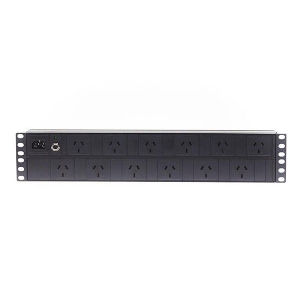 2Ru 12 Way Gpo Horizontal Rack Mount Pdu Power Rail