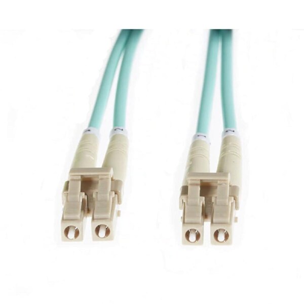 3M Lc Lc Om4 Multimode Fibre Optic Patch Cable Aqua