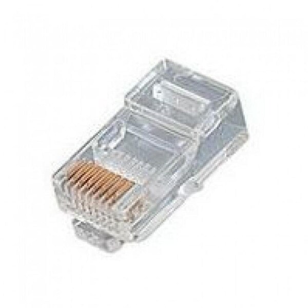 8 Position Solid Rj45 Cat 5E Crimp Plug 10 Pack