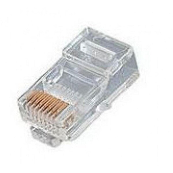 8 Position Stranded Rj45 Cat 5E Crimp Plug 100 Pack
