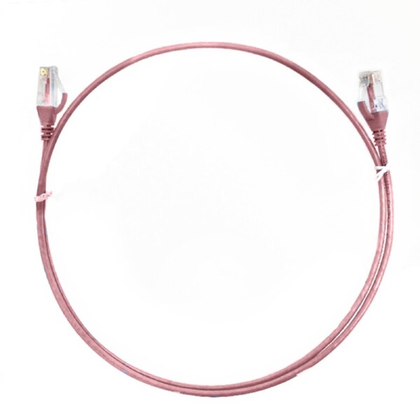 Cat 6 Ultra Thin Lszh Ethernet Network Cables Pink Color