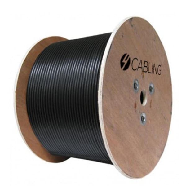 Cat 6 Utp Lan Outdoor Gel Filled Cable 305M Roll On A Reel Black