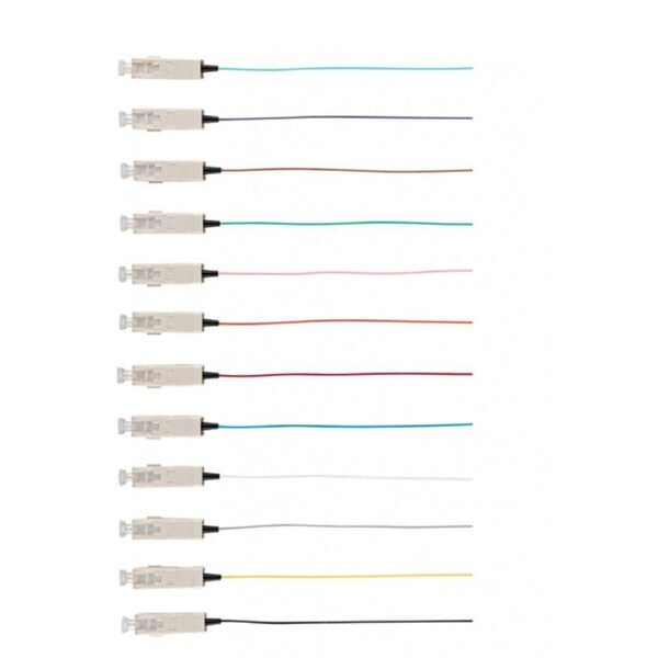 Fibre Pigtail Lc Os1 Singlemode 2M 12 Pack Rainbow
