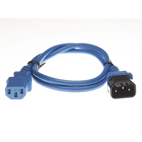 Iec C13 To C14 Power Cable Blue