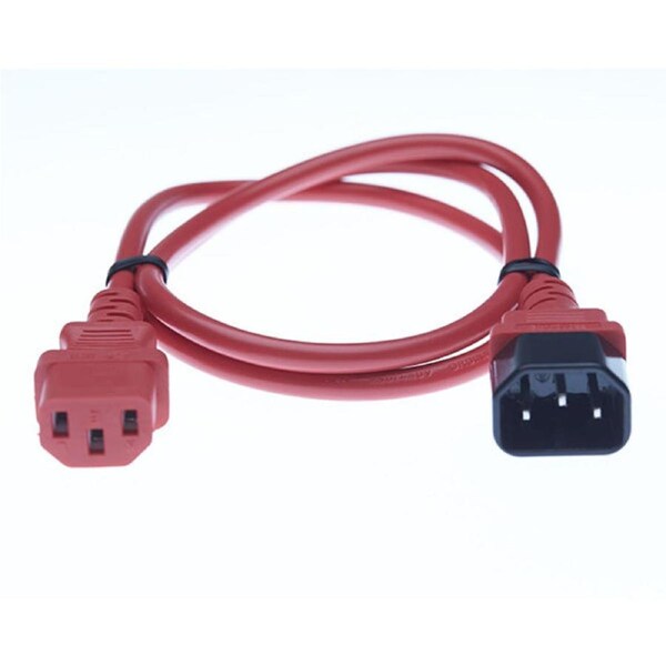 Iec C13 To C14 Power Cable Red 3M