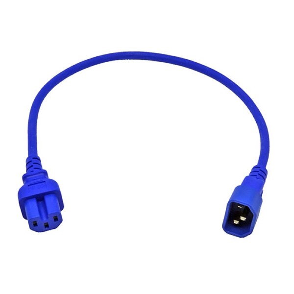 Iec C14 To C15 High Temperature Power Cable Blue 2M