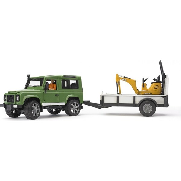 Bruder 1:16 60cm Land Rover Constructions Defender w/Axle Trailer Kids Toys 4y+
