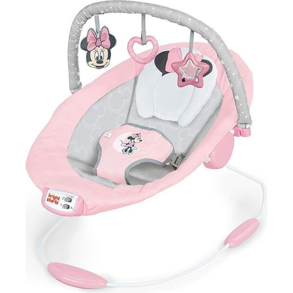 Bright Starts Minnie Mouse Rosy Skies Cradling Bouncer Baby/Infant/Girls 0m+