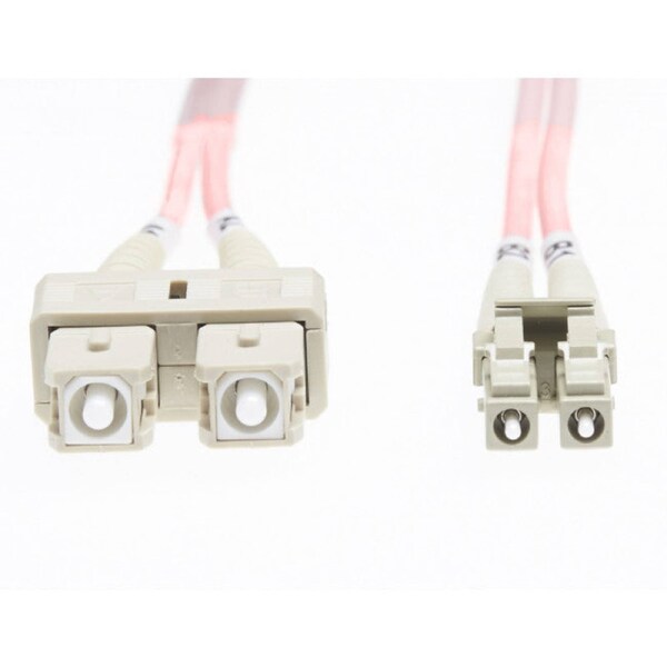 Salmon Pink Lc-Sc Om1 Multimode Fibre Optic Cable