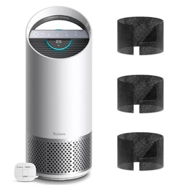 Trusens Z2000 Medium Air Purifier/Cleaner w/Sensor Pod/Replacement Carbon Filter