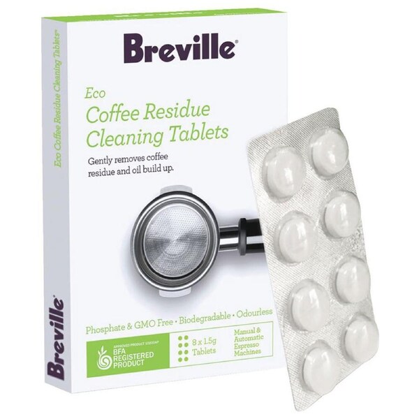 8PK Breville Eco Coffee Residue Cleaner Tablets f/ Auto/Manual Espresso Machine