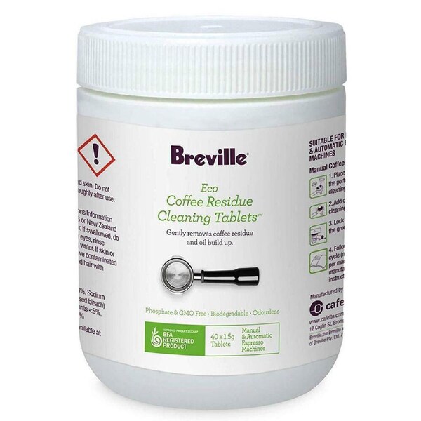 40PK Breville Eco Coffee Residue Cleaner Tablets f/ Auto/Manual Espresso Machine