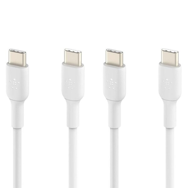 2PK Belkin USB-C to USB-C 1M Cable Data Sync Cord for Samsung S8/S9 LG HTC WHT