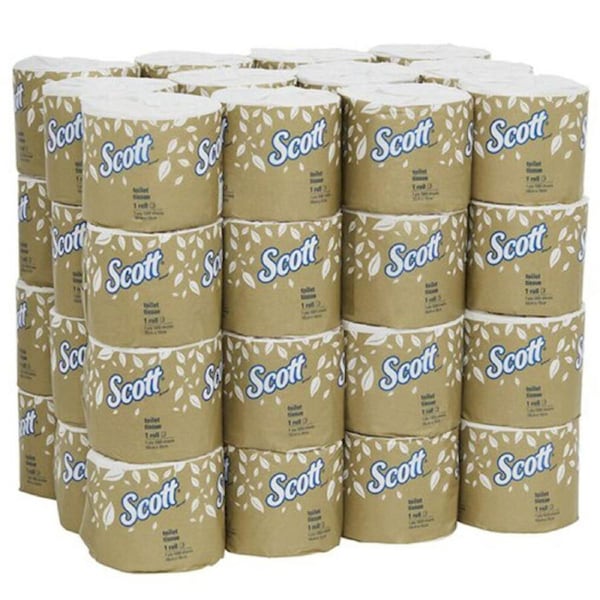 48PK 10cm Toilet Paper Roll Tissue 2 Ply 400 Sheets Individually Wrapped