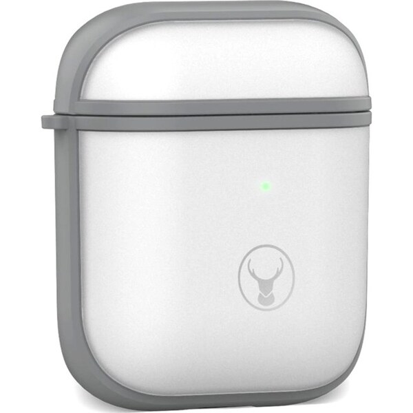 Bon.Elk Edge Case for Apple AirPods Wireless Charge/LED/Drop Proof Cover Grey
