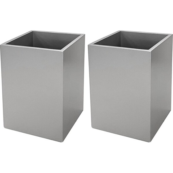 2x Rectangular 10cm Pen Desk Organiser/Home Office stationery Cup Storage/Holder