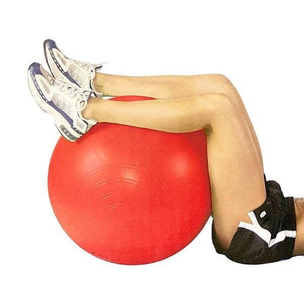 Exercise Fitness 65cm Fit Ball/Inflatable/Pilates/Yoga/Crossfit/Gym w/ Pump Red