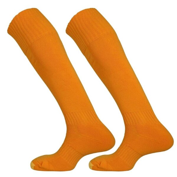 Mitre Mercury Plain Football/Soccer Sports Men Socks Euro 36-40 UK 3-6 Tangerine