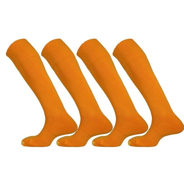 2PR Mitre Mercury Plain Football/Soccer Men Socks Euro 41-47 UK 7-12 Tangerine