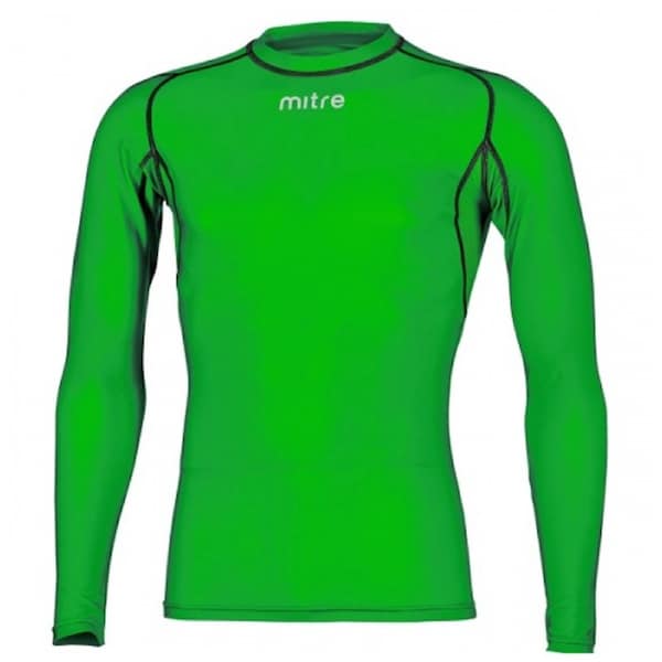 Mitre Neutron Base Layer Emerald Compression LS Top Size MY Age 8-10y Sports Top