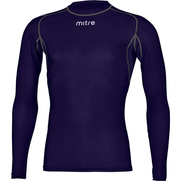 Mitre Neutron Base Layer Navy Compression LS Top Size MD Mens Gym/Sportswear