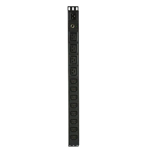 Vertical 19 Inch 12 Way Pdu Rack Mount Power Rail