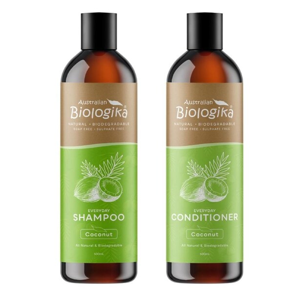 Biologika Coconut Shampoo/Conditioner Bundle Pack 500ML - All Hair Types