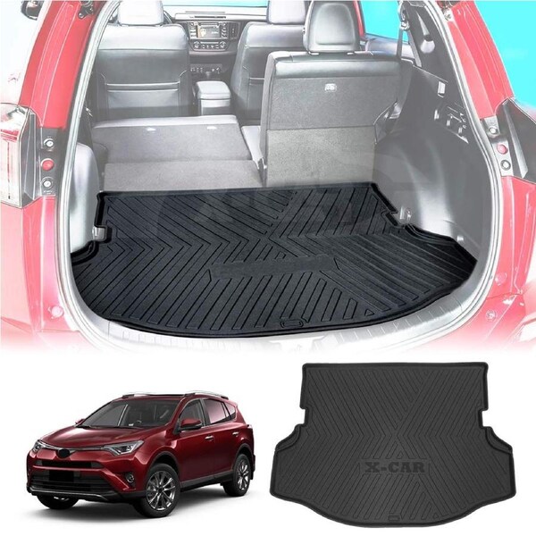 Boot Liner for Toyota Rav4 Rav 4 Space Saver 2013-2018 All Weather Heavy Duty Cargo Trunk Cover Mat Luggage Tray Car Accessories