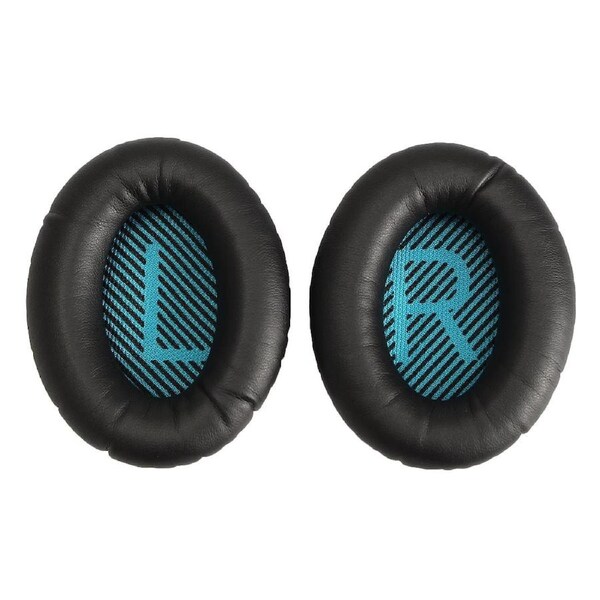 Black Ear Pads Cushions for Bose QuietComfort 2 QC2 15 QC15 25 QC25 SoundLink Around-Ear II 2 AE2 AE2i AE2w SoundTrue Around-Ear II Headphone