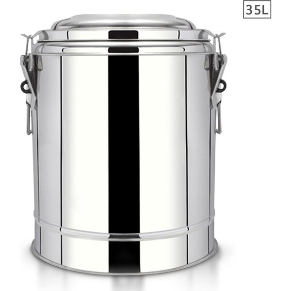 SOGA 35L Stainless Steel Insulated Stock Pot Hot & Cold Beverage Container
