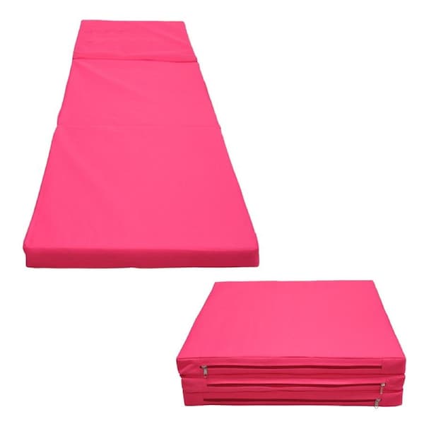 Folding Yoga Pink Mat - Gymnastics Floor Exercise Gym Mat - 180cm*60cm*5cm
