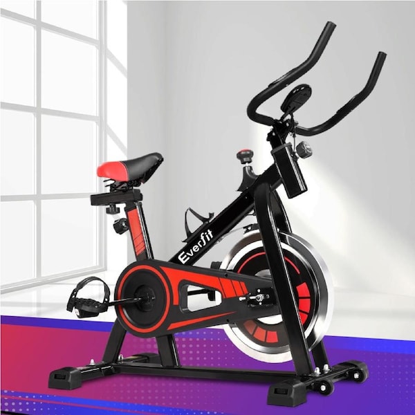 120kg Everfit Spin Bike Exercise Bike Flywheel Cycling Home Gym Fitness