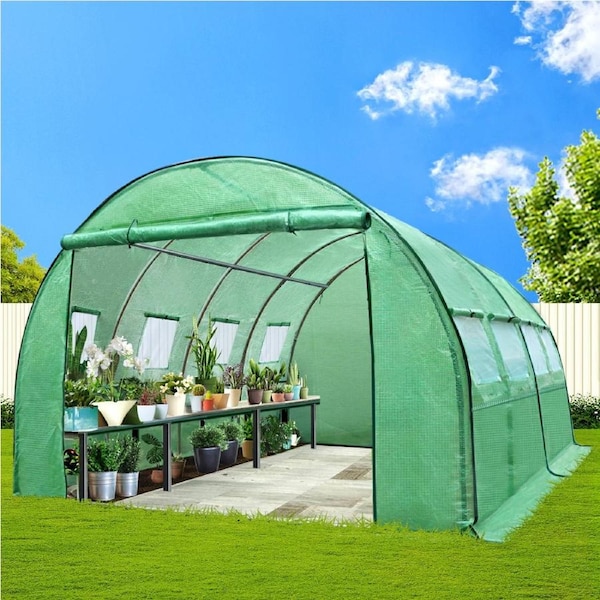 Green Fingers Greenhouse Dome Shed 4x3x2M