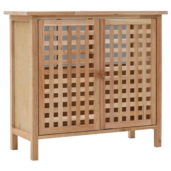 Sink Cabinet Solid Walnut Wood 66x29x61 cm vidaXL