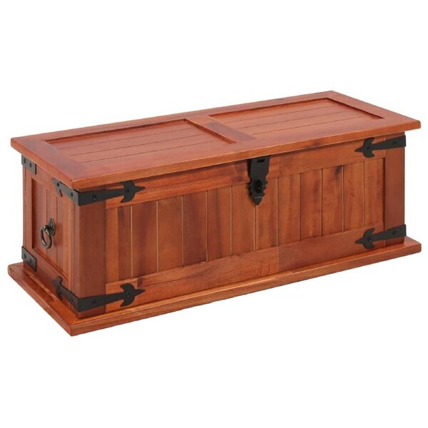 Storage Chest 60x25x22 cm Solid Acacia Wood vidaXL