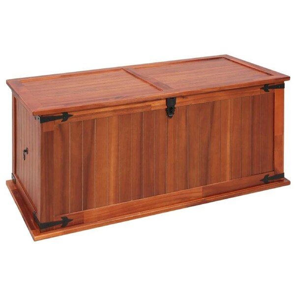 Storage Chest 79x34x32 cm Solid Acacia Wood vidaXL