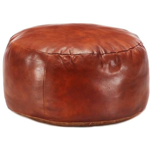 Pouffe Tan 60x30 cm Genuine Goat Leather vidaXL