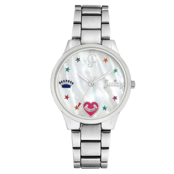 Juicy Couture Stainless Steel MOP Dial Women's Watch - JC1017MPSV