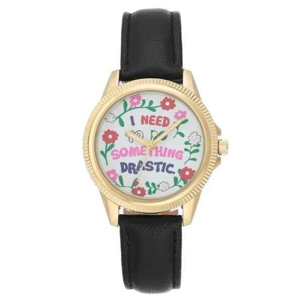 Juicy Couture White Dial with Floral Pattern Women's Watch - JC1258GPBK
