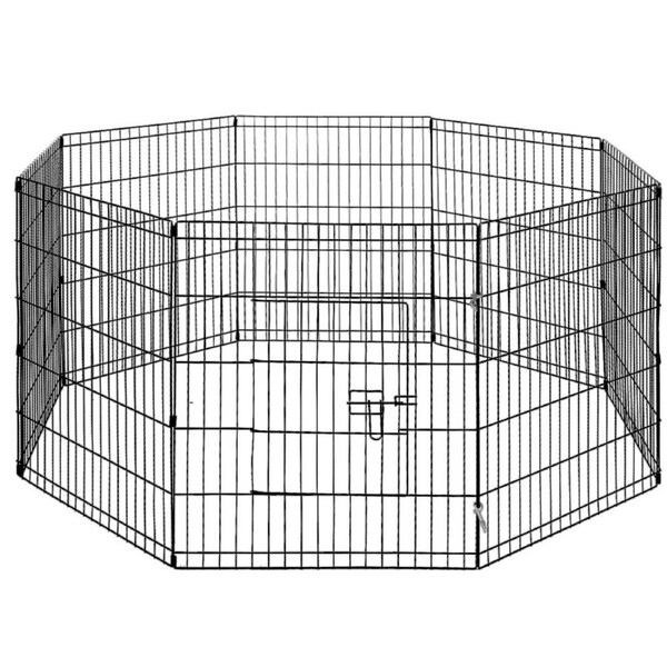 30" 8 Panel Pet Dog Playpen Puppy Exercise Cage Enclosure Fence Play Pen