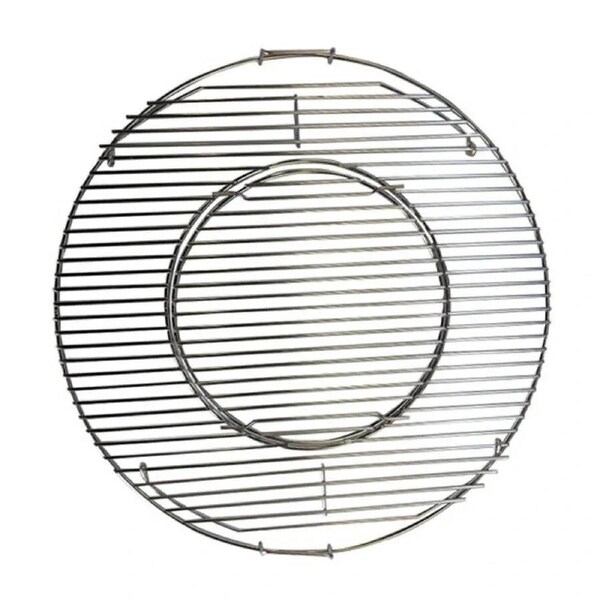 Stainless Steel Round BBQ Grill with Removable Center - Suits 57cm Weber